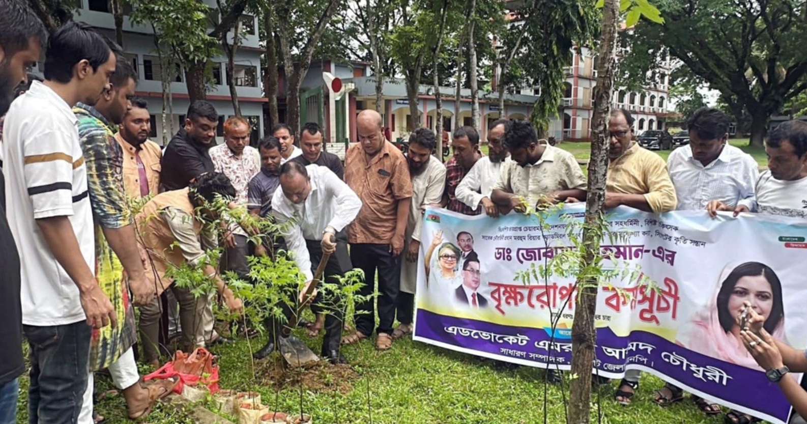 ডা. জুবাইদার জন্মবার্ষিকীতে গোলাপগঞ্জে বৃক্ষরোপণ কর্মসূচি