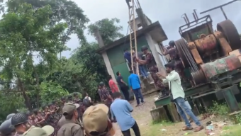 জাফলংয়ে অবৈধ স্টোন ক্রাশার মিলের বিরুদ্ধে অভিযান