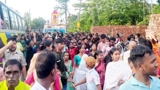 জৈন্তাপুরে উৎসাহ ও উদ্দীপনার মধ্য দিয়ে রথযাত্রা উৎসব পালিত