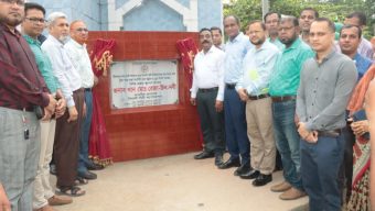 ঈদগাহ-ইকোপার্ক সড়কের আরসিসি ঢালাইয়ের ভিত্তিপ্রস্তর স্থাপন