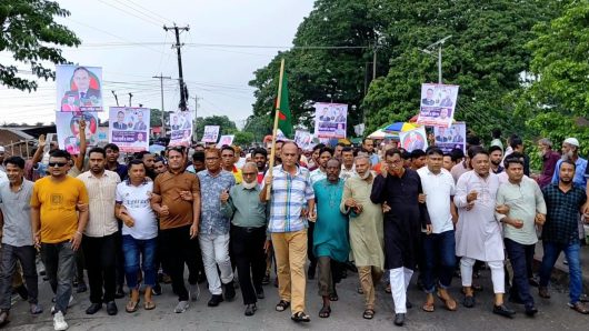 জুলাই গণঅভ্যুত্থান দিবসে শান্তিগঞ্জে বিএনপির বিজয় র‍্যালী ও সমাবেশ