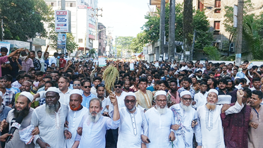 সিলেট-১ আসনে বিশাল শো ডাউন করে প্রচারণায় নামলেন আরিফ