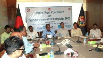 ১২ অক্টোবর শুরু হচ্ছে মাসব্যাপী টাইফয়েড টিকাদান ক্যাম্পেইন