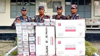 কুলাউড়ায় ৩ লাখ টাকার ভারতীয় সিগারেট জব্দ