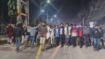 হাদি হত্যার প্রতিবাদে শাবিপ্রবিতে বিক্ষোভ মিছিল