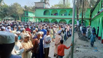 মাওলানা আব্দুল ওয়াদুদ হোসাইনীর দাফনসম্পন্ন