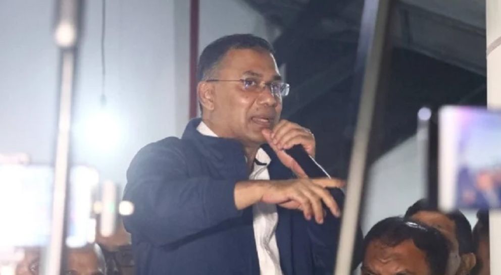 শ্বশুর বাড়িতে দাড়িয়ে নিজকে সিলেটের সন্তান বললেন তারেক রহমান